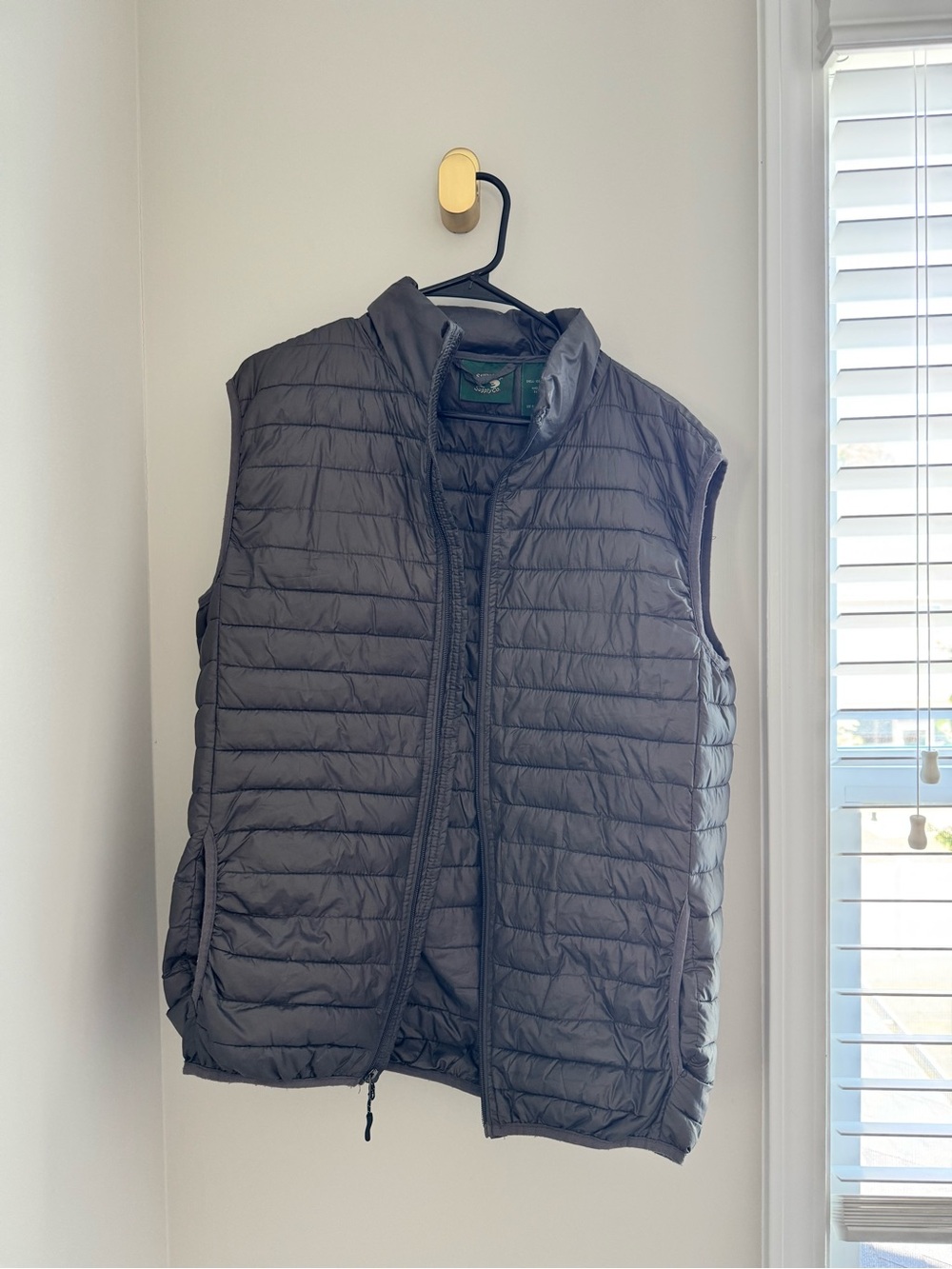 Men's Lightweight Quilted Vest - Charcoal